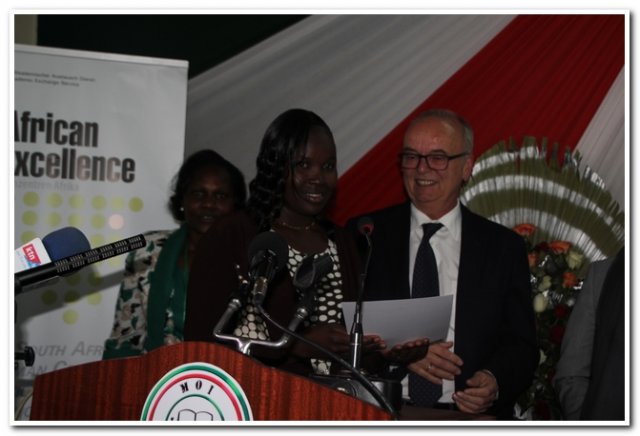 top scholar being congragulated by daad for attaining an ward for phd scholarship